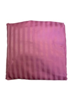 cotton vibes Cotton Vibes 4 Piece Striped Fully Fitted Cotton Bed Sheet Set - Pink  - Image 2