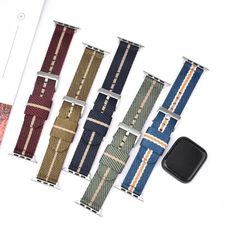 Bluejw 40/44mm Nylon Woven Watch Band Replacement, Soft Sport Straps with Adapter for iWatch Series - Image 2