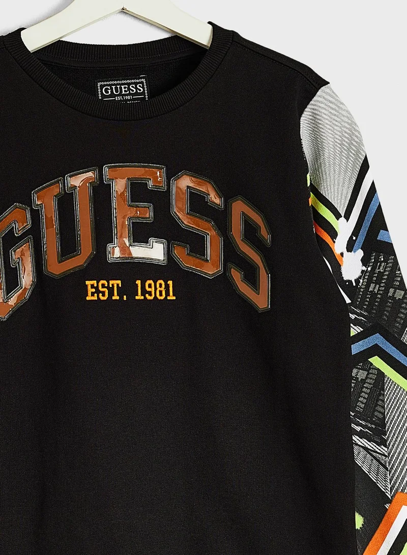 GUESS Youth Color Block Sweatshirt