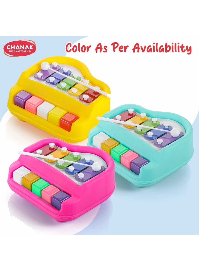 Chanak Musical Xylophone Piano Toy, Plastic Piano Xylophone for Kids, Musical Piano Xylophone for Kids, Non-Toxic Suitable for Kids (Color As Per Availability) - Image 2