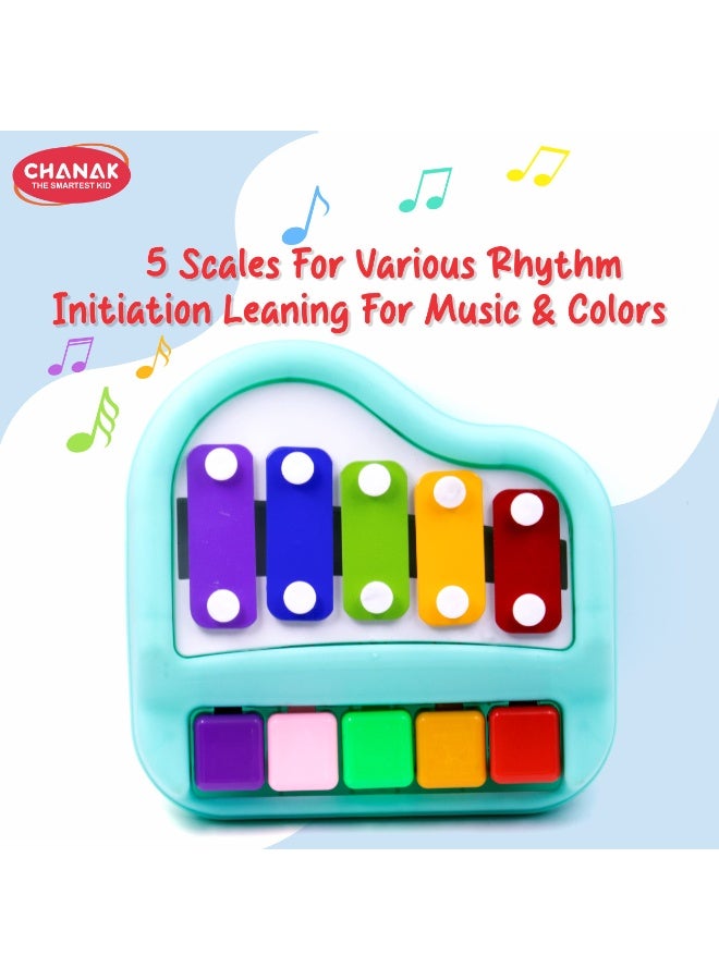 Chanak Musical Xylophone Piano Toy, Plastic Piano Xylophone for Kids, Musical Piano Xylophone for Kids, Non-Toxic Suitable for Kids (Color As Per Availability) - Image 4