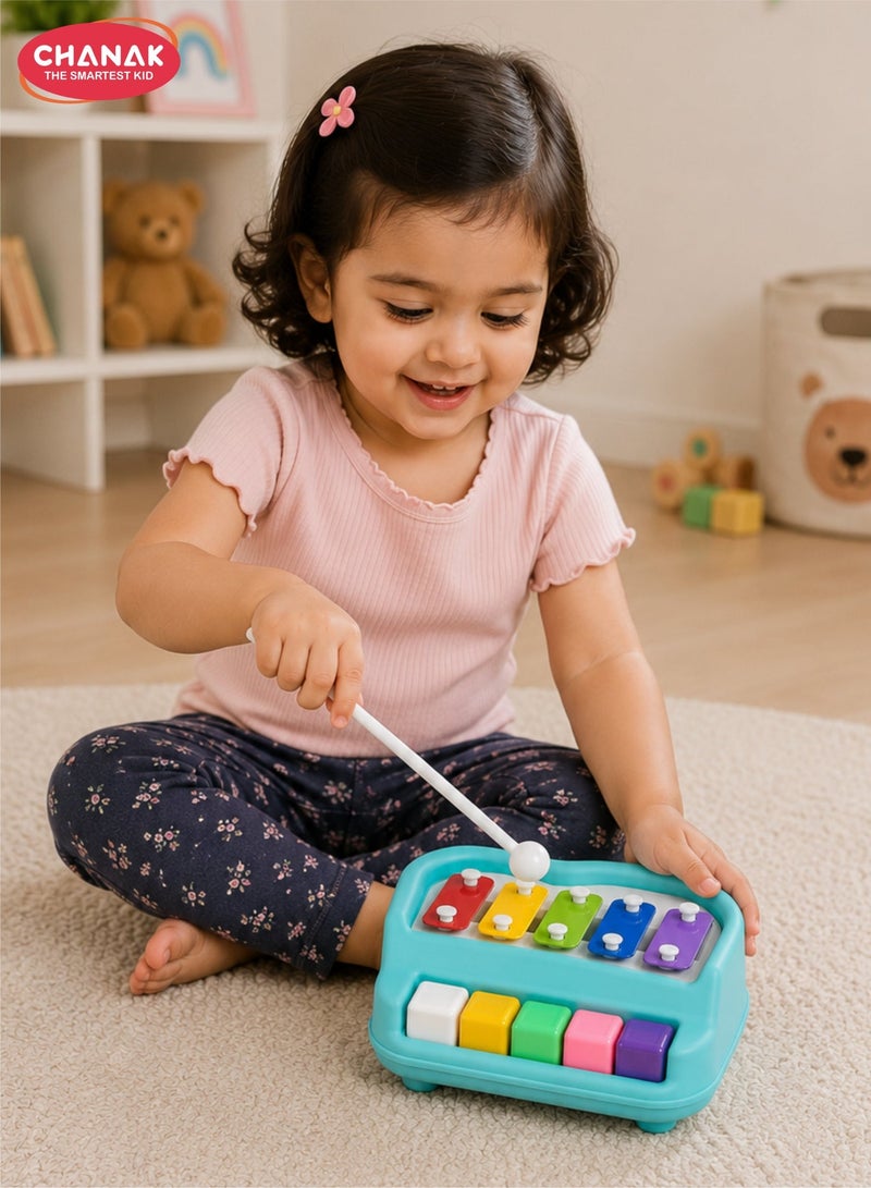 Chanak Musical Xylophone Piano Toy, Plastic Piano Xylophone for Kids, Musical Piano Xylophone for Kids, Non-Toxic Suitable for Kids (Color As Per Availability) - Image 1
