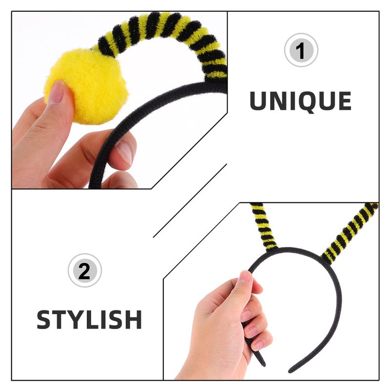 20pcs Antenna Headband: Lightweight Costume Accessories For Halloween Party And Cosplay - Hair Hoops With Antenna - Image 5