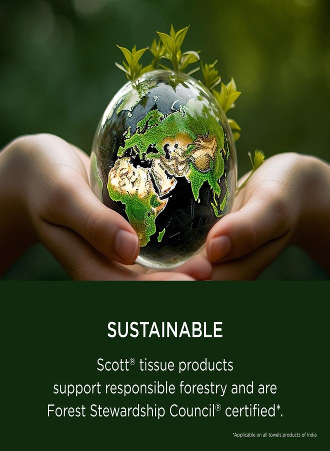 سكوت مناديل ورقية متعددة الطيات من سكوت 28610 - عبوة واحدة × 250 ورقة (لون أبيض - مقاس الورقة 24 سم × 23.1 سم) - Image 3