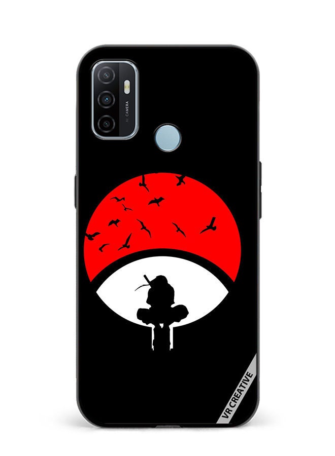 VR CREATIVE Protective Case Cover For Oppo A53 Itachi Moon Design Multicolour - Image 1