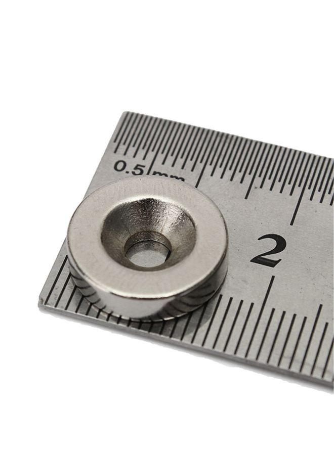 20-Piece Strong Earth Neodymium Magnet Silver - Image 5