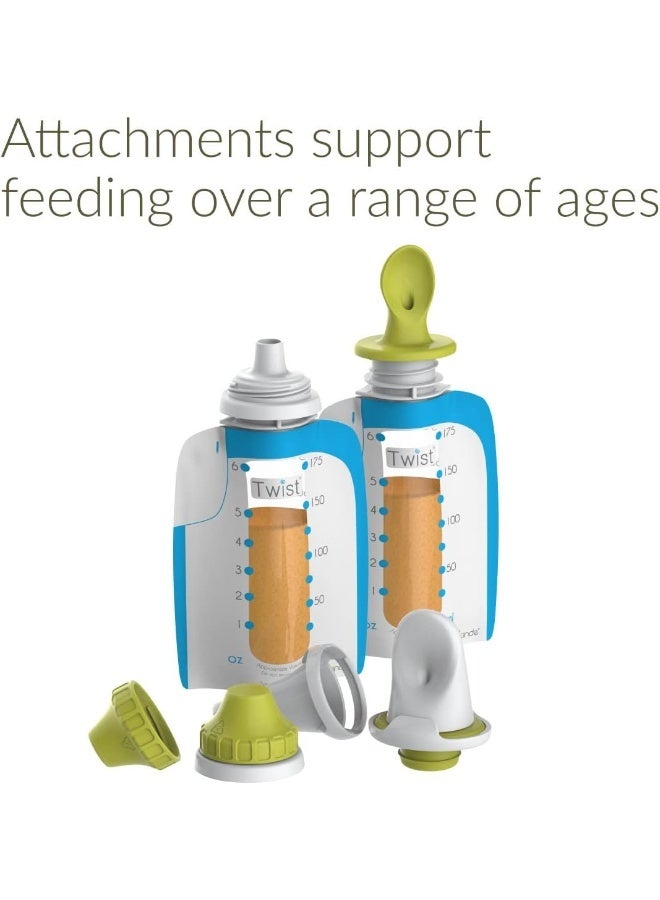 Kiinde Foodii Baby Food Storage System, Reusable Snack Spout Attachments, 2-Pack - Image 4