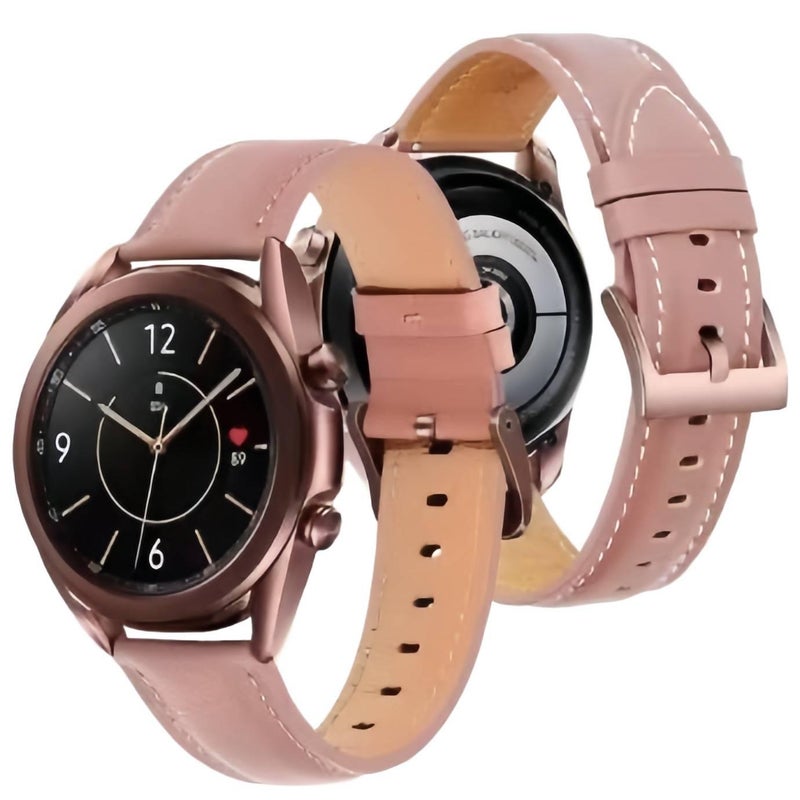 Leather Compatible with Apple Watch and Huawei Watch and Samsung Galaxy Watch Smartwatch Band for daily smartwatch wear and replacement strap - Image 2