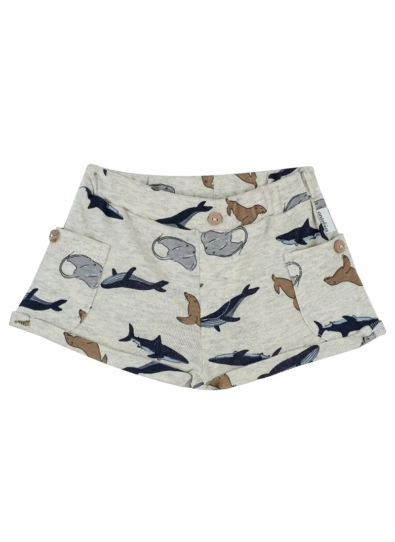 Antebies Fish and Fun Print Short