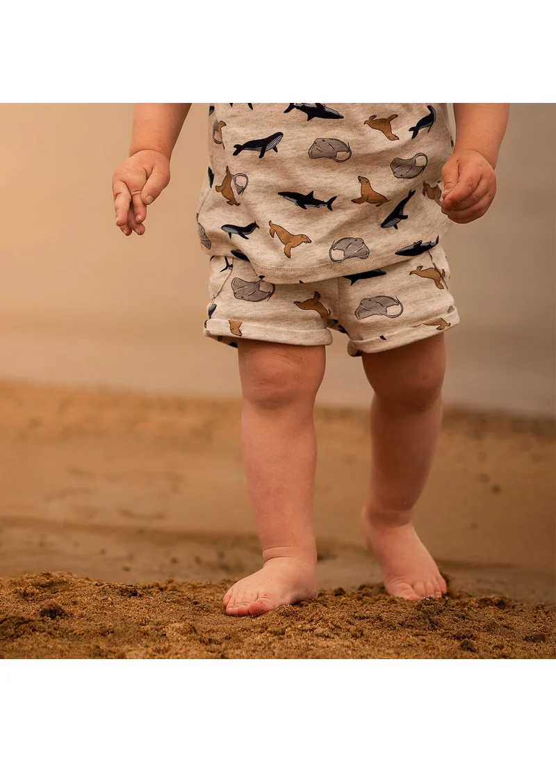 Antebies Fish and Fun Print Short
