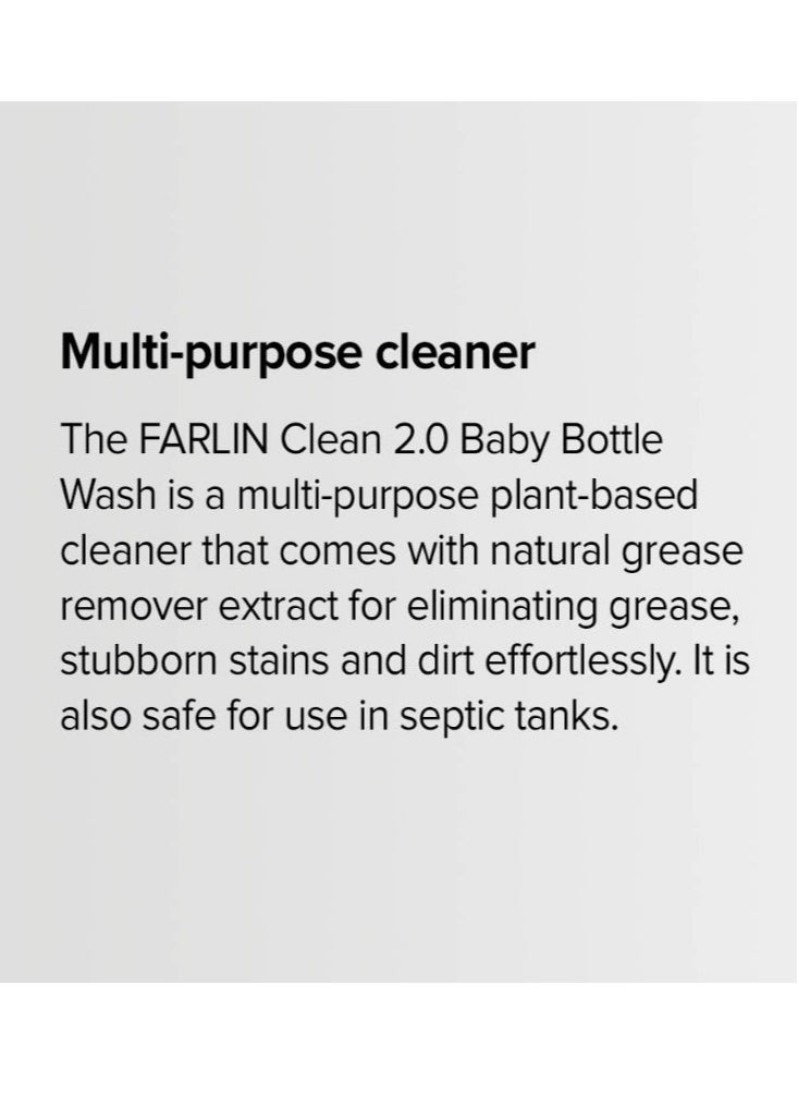 FARLIN Wash And Cleansers Baby Bottle Natural Plants Formula - 700Ml  - Image 5