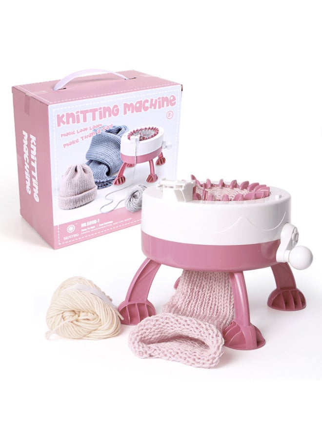 Children's Diy Hand-cranked Wool Knitting Machine Series Wool Yarn Hat Scarf Socks Knitter Toy For Creative Play-Color:689B-1  - Image 1