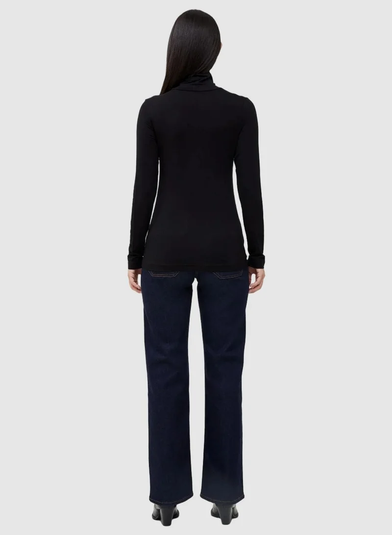 French Connection Venitia Jersey Split Cuff Top