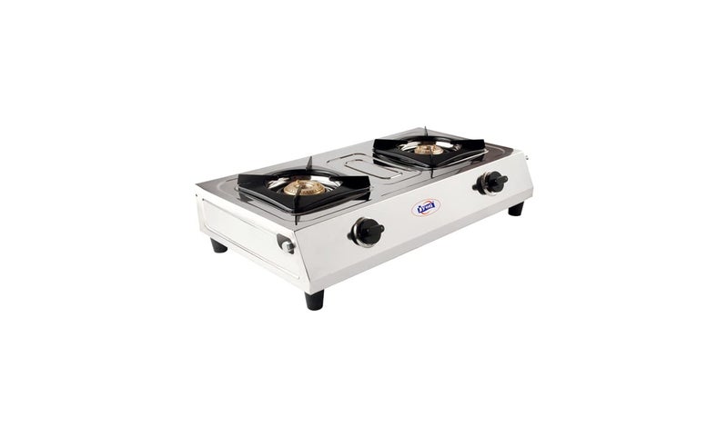 Jyoti 2 Burner Stainless Steel Top Gas Stove Jyoti 203 SS Non Auto - Image 1