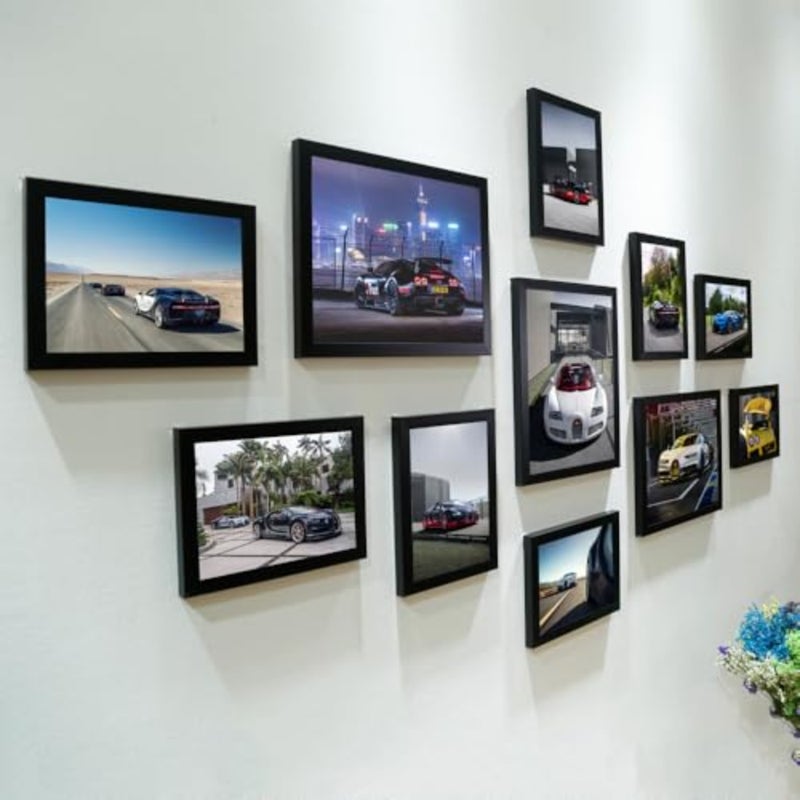 11 Pack Picture Frames Collage Wall Decor with Glass, Gallery Wall Frame Set for Wall Mounting or Tabletop Display, Including 8pcs 4x5, 3pcs 5x7 Family Photo Frames B - Image 4