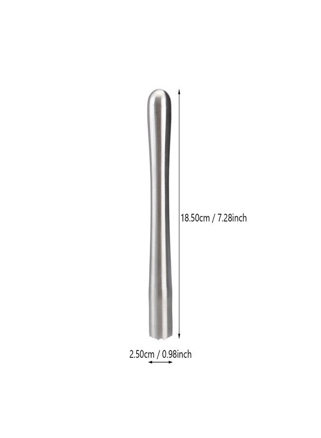HAKIDZEL Muddler for Cocktails Stainless Steel Fruit Crusher Long Handle Bar Tools Smasher for Home Making Drinks 7.2Inch - Image 5