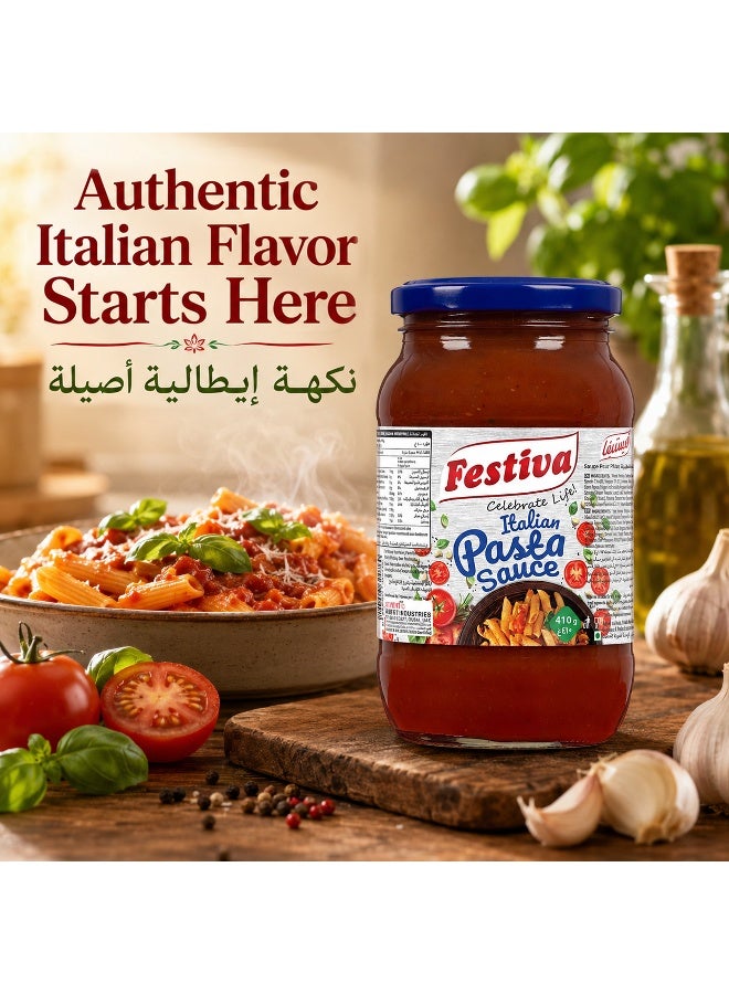 Festiva Pasta Sauce 410g - Rich Cooking Sauce for Pasta, Spaghetti, Pizza and Snacks - Tomato Based Sauce - Image 2