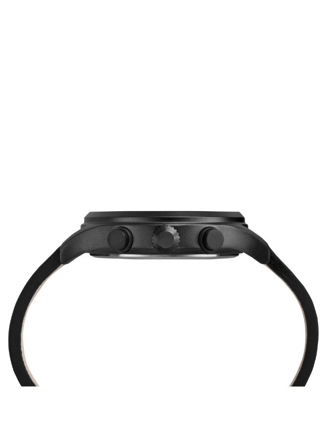 TIMEX MILITARY ALLIED TW2R47500  DURABLE BLACK LEATHER CHRONOGRAPH FOR MEN - Image 2