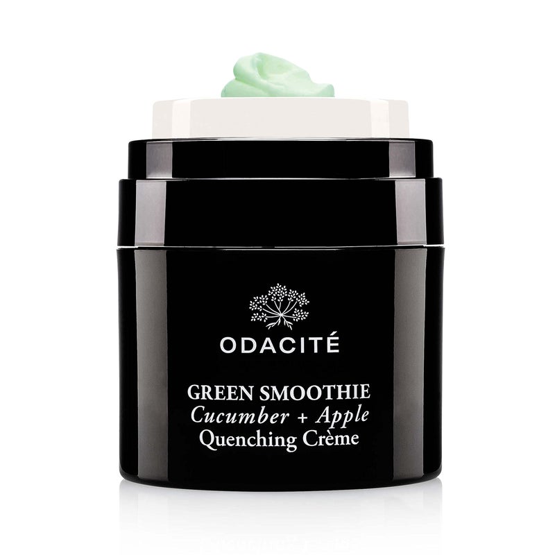 ODACITE Hydrating Face Moisturizer - Green Smoothie Quenching Creme, Face Cream - Moisture Locking Face Cream is Lightweight & Non-Greasy - Cucumber & Apple for Visibly Plump, Soothed & Hydrated Skin - Image 1