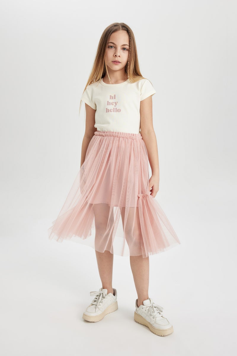 DeFacto Girl Regular Fit Knitted Skirt  - Image 1