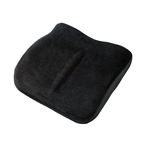 ObusForme Sit-Back Cushion – Seat Cushion and Posture Support, Contoured Ergonomic Design for Soothing Relief, Memory Foam Lumbar Support Pillow for Office Chairs and More - Image 1