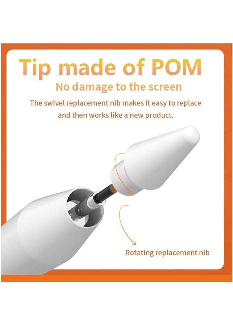 قلم آيباد 2025 لجهاز آيباد 2018 والإصدارات الأحدث - قلم ستايلس بشحن مغناطيسي وحساسية للإمالة وشاشة عرض البطارية - شحن سريع (متوافق مع آيباد برو/إير/ميني، فقط لأبل) - Image 2