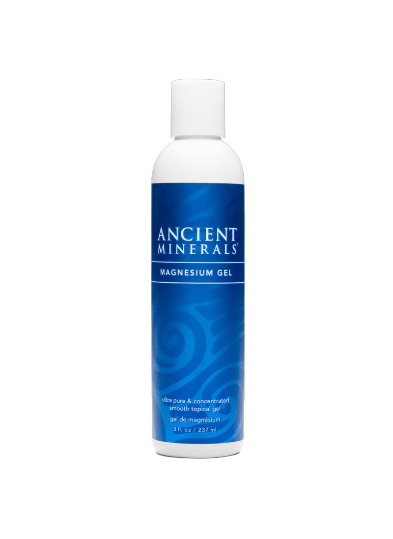 Ancient Minerals - Ancient Minerals Magnesium Gel - 8oz Bottle - Pure Genuine Zechstein Magnesium Chloride - Best for Massage, Topical Skin Application - Image 1