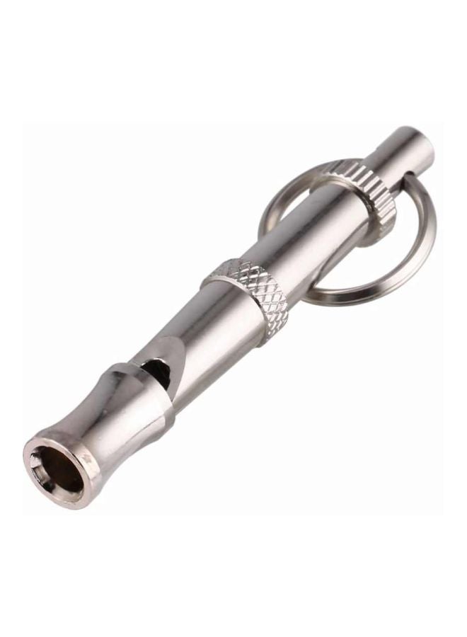 NIBEMINENT Adjustable Supersonic Obedience Sound Whistle With Keychain Silver 55x7.8x7.8mm - Image 5