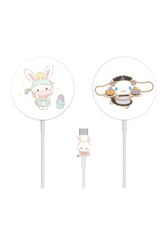 Applicable To For Apple MagSafe Charger Stickers Cartoon 12 Mobile Phone Magnetic Wireless Charging Scratch-resistant Film-Color:TN-MSF-0021