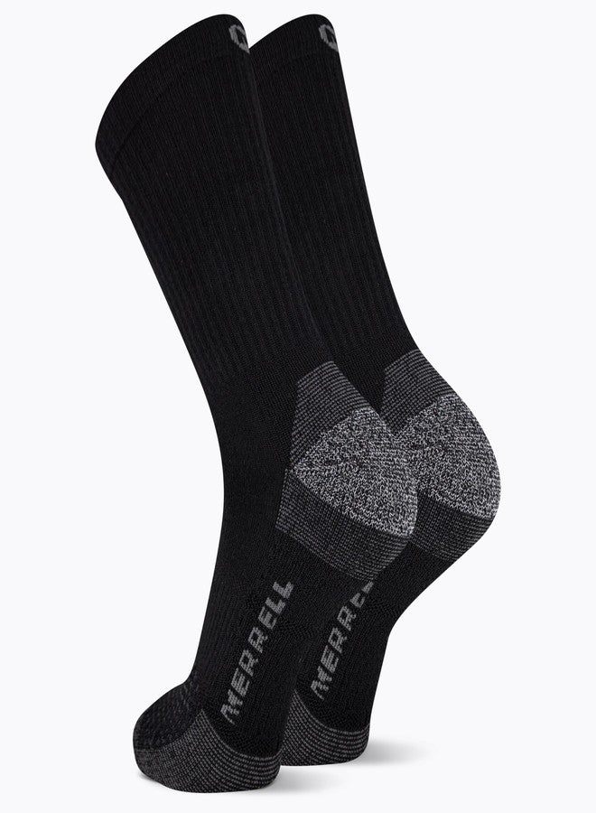 ميريل جوارب ميريل للجنسين - عبوة من زوجين - جوارب واقية من الرطوبة، تمنع ظهور البثور، لون أسود، مقاس متوسط-كبير (أمريكي) - Image 2