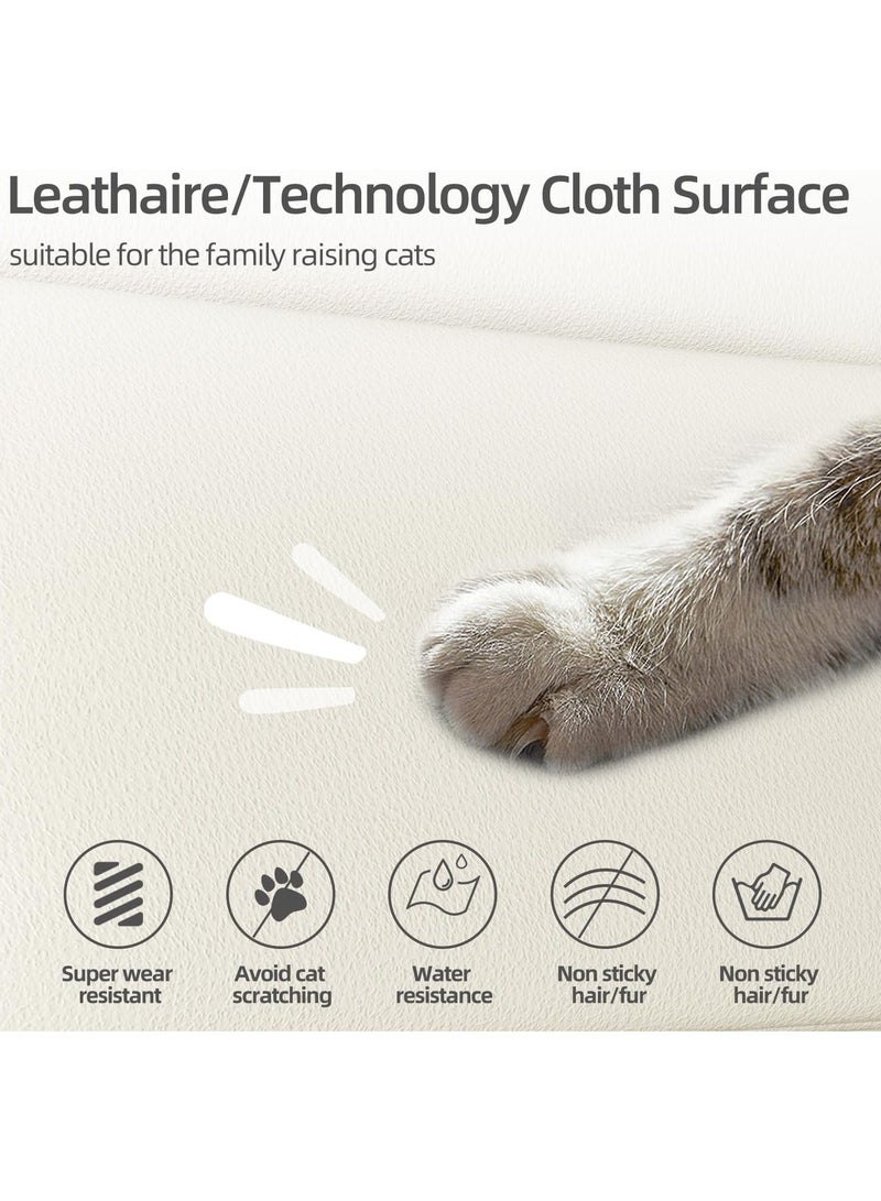 كرسي تدليك دوار هزاز متكئ مع حرارة واهتزاز، قماش ناعم مريح، كرسي استرخاء كبير الحجم، أريكة مفردة كبيرة وطويلة مع جيوب جانبية، منفذ شحن USB - Image 2