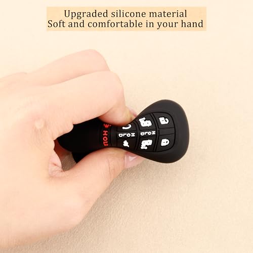 TANDRIVE Key Fob Cover for Honda 2025 2026 Odyssey, 7 Button, Silicone, 2-Pack, Black - Image 5