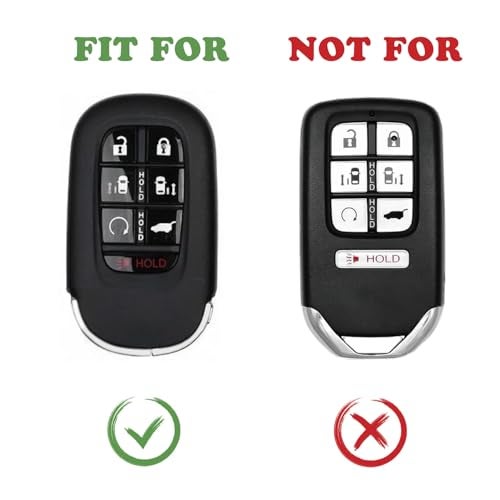 TANDRIVE Key Fob Cover for Honda 2025 2026 Odyssey, 7 Button, Silicone, 2-Pack, Black - Image 2