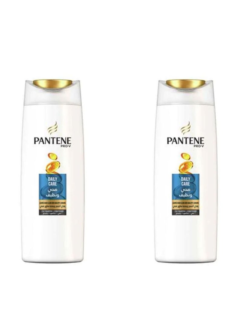 Pantene Pro-V Daily Care 2-In-1 Shampoo And Conditioner 600ml Pack OF 2 