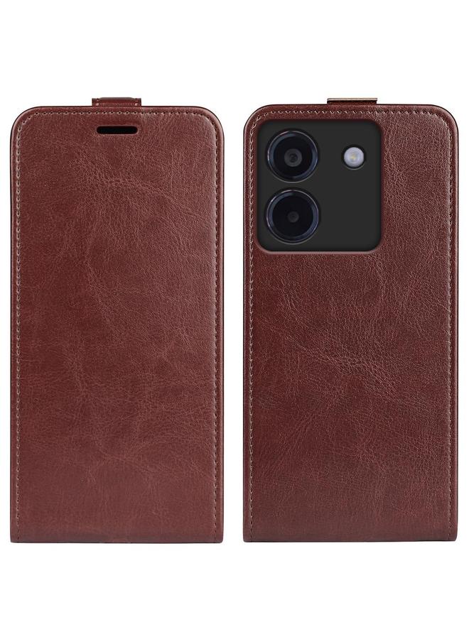 Case For Xiaomi Poco M7 Pro 5G R64 Texture Single Vertical Flip Leather Phone Case