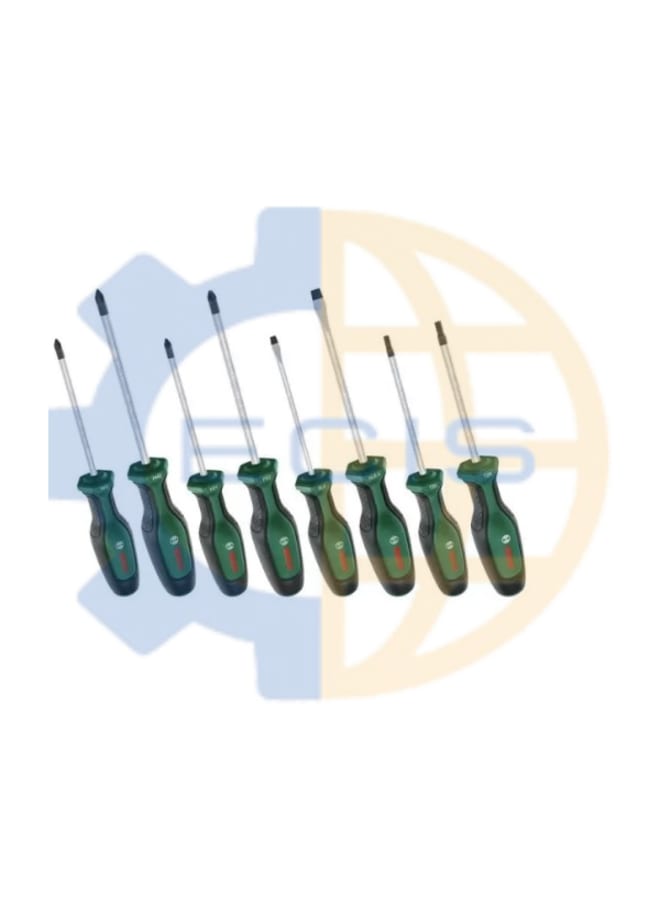 Bosch 8-piece screwdriver set (PH1 PH2 PZ1 PZ2)(SL4-SL6.5)(TX20-TX25)