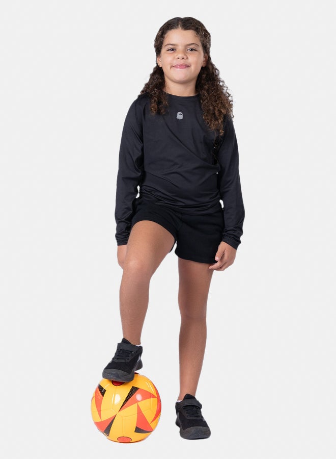 Ghost Unisex Long Sleeve Base Tee - Black - Image 1