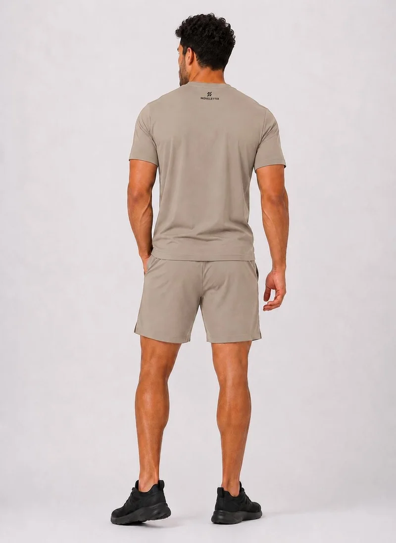 Moveletix brown Men's Training Set Brown for Men | Best Price UAE