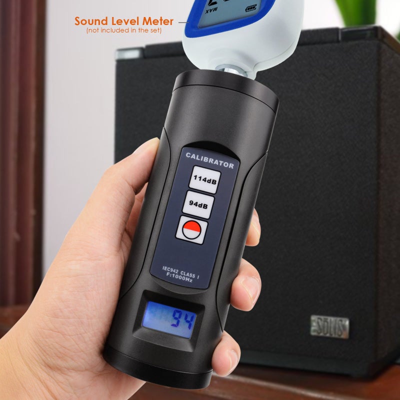 GAIN EXPRESS Digital Sound Level Meter Calibrator 94dB & 114dB for 1/2" and 1" inch Microphone, Professional Noise Decibel Calibration Tool Measurement Accuracy Check  - Image 3