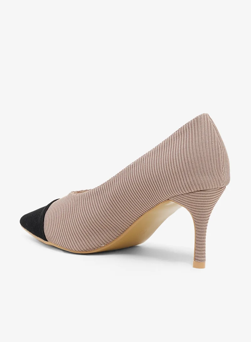 ايلا Pointed Toe Pumps With Mid Heel