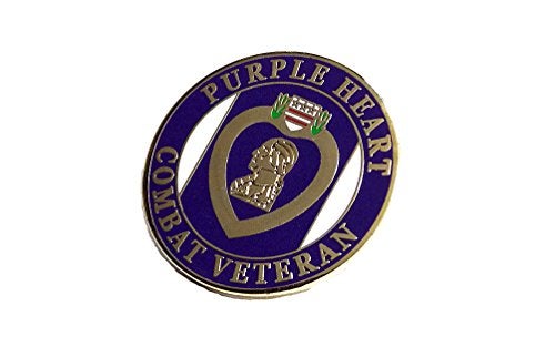 Eagle Emblems, Inc. Purple Heart Combat Veteran Marines Navy Army Air Force Lapel Hat Pin PPM7507 (3 Pins) - Image 5