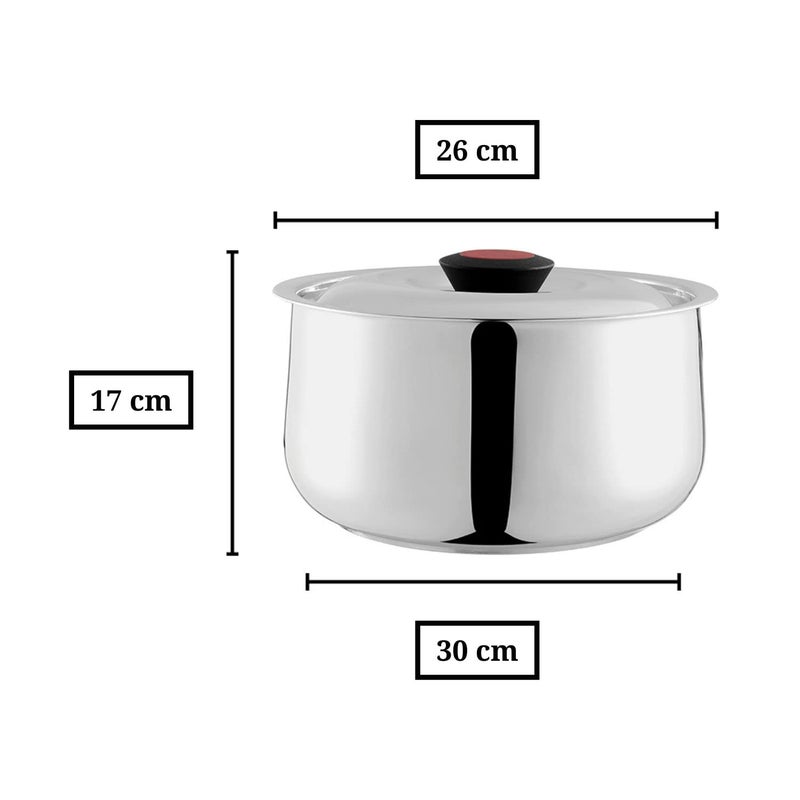Kraft Mercury Insulated Double Wall Stainless Steel Casserole - 4 Litre | Hotpot Roti, Chapati, Rice Box | Keeps Food Warm and Fresh | Serving Bowl | Food Grade -Silver - Image 3
