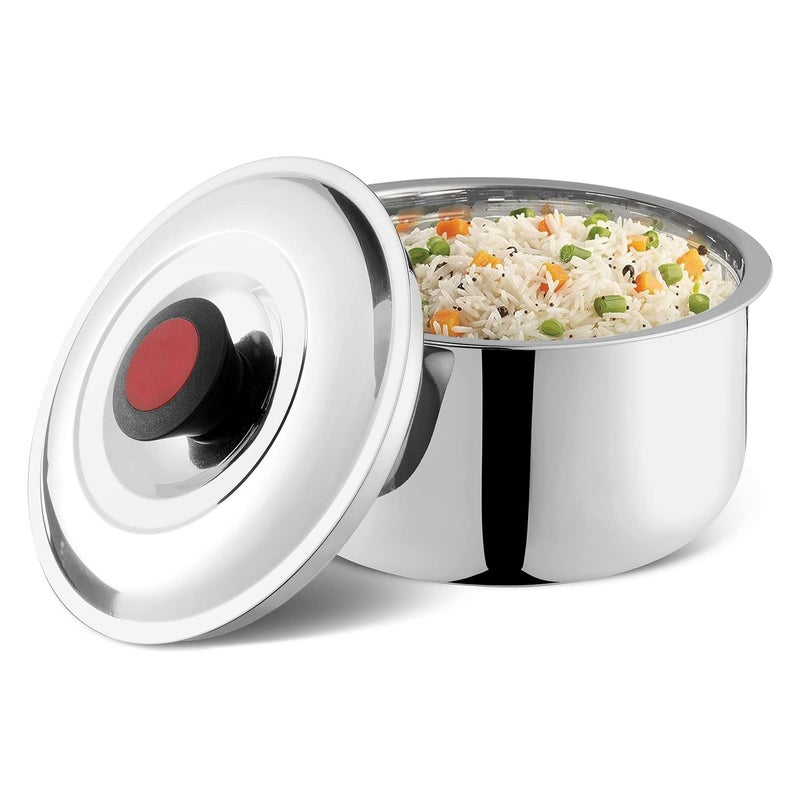 Kraft Mercury Insulated Double Wall Stainless Steel Casserole - 4 Litre | Hotpot Roti, Chapati, Rice Box | Keeps Food Warm and Fresh | Serving Bowl | Food Grade -Silver - Image 1