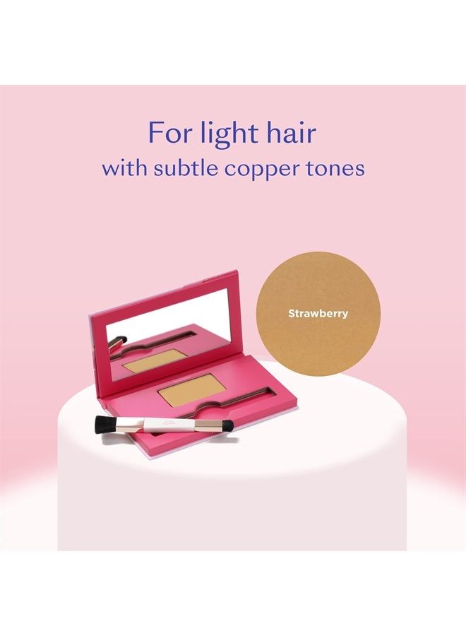 esalon Hair Root Touch Up Powder, Conceal & Cover (Strawberry) - Hairline Powder for Women - Scalp Concealer & Filler for Thinning & Gray Hair Coverage - Creates Thicker & Fuller-Looking Hair - Image 2