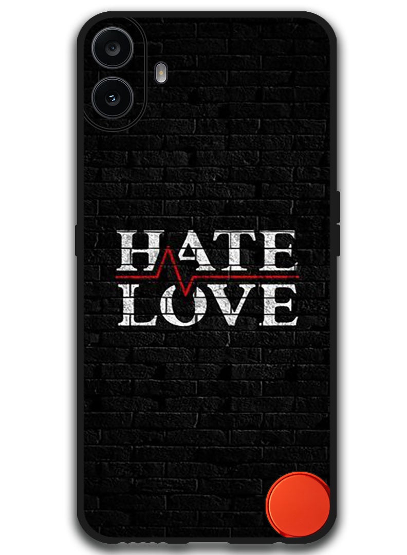 Theodor Protective Case Anti Scratch Shock Proof Bumper Cover For Nothing CMF Phone 1 Hate Love - Image 1