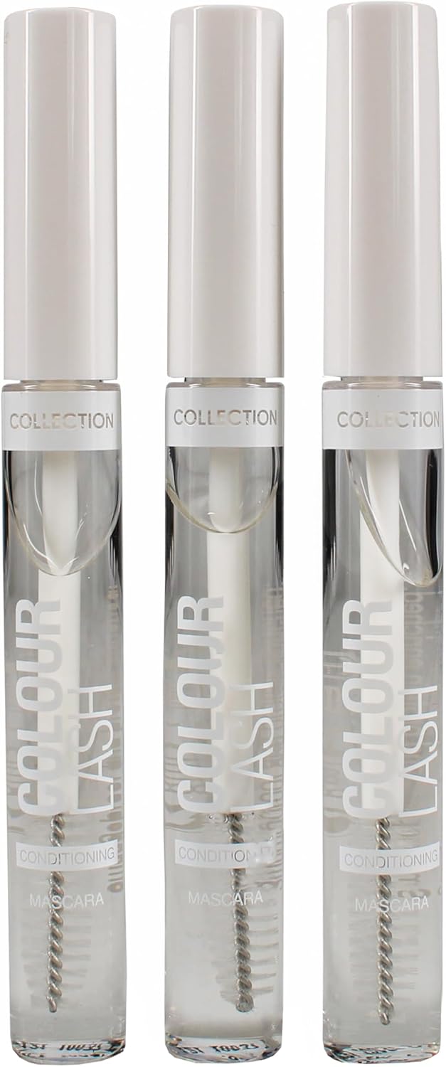 Collection Cosmetics Colour Lash Mascara Protein Enriched 8ml Clear Pack of 3 Trio Value Bundle