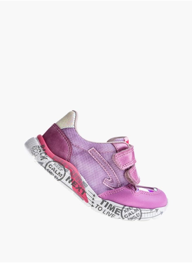 Pablosky - Girls' Panelled Sneakers With Hook And Loop Closure - Image 1