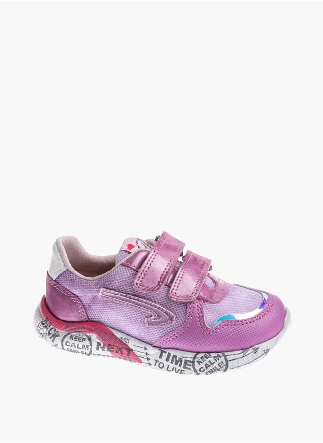Pablosky - Girls' Panelled Sneakers With Hook And Loop Closure - Image 1