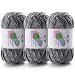 DAERBOF 3 Skeins Velvet Chunky Yarn Chenille Yarn for Crocheting and Hand Knitting Blanket Yarns for Making Scarves and Knitting Projects Amigurumi Crochet Yarn 335oz 3875yds - Image 2