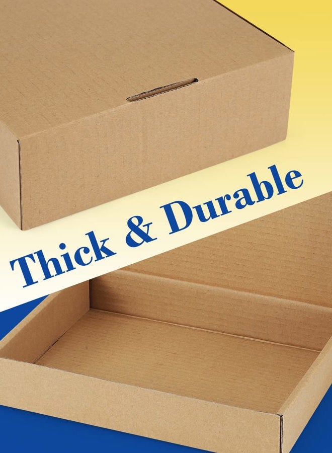 Poever Shipping-Boxes-12x9x3 Inches: 22 Pack-Cardboard-Boxes-for-Packaging, Brown-Shipping-Boxes-for-Packing-Small-Business, Corrugated Box Mailers for Book Shoes Gift Mailing - Image 3